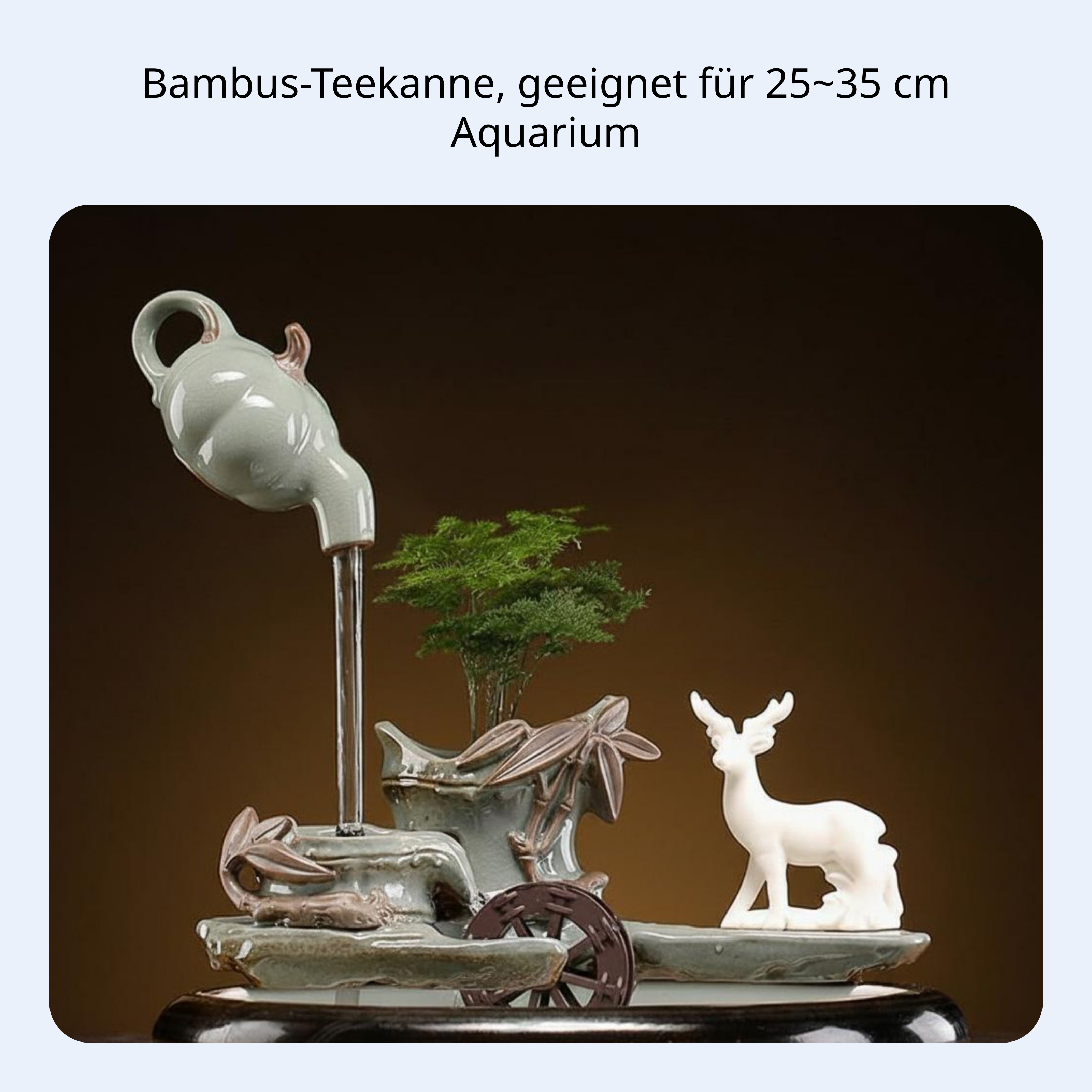 Keramik Deko Brunnen mit Zirkulierendem Wasser und Filter - Picture 6 of 11