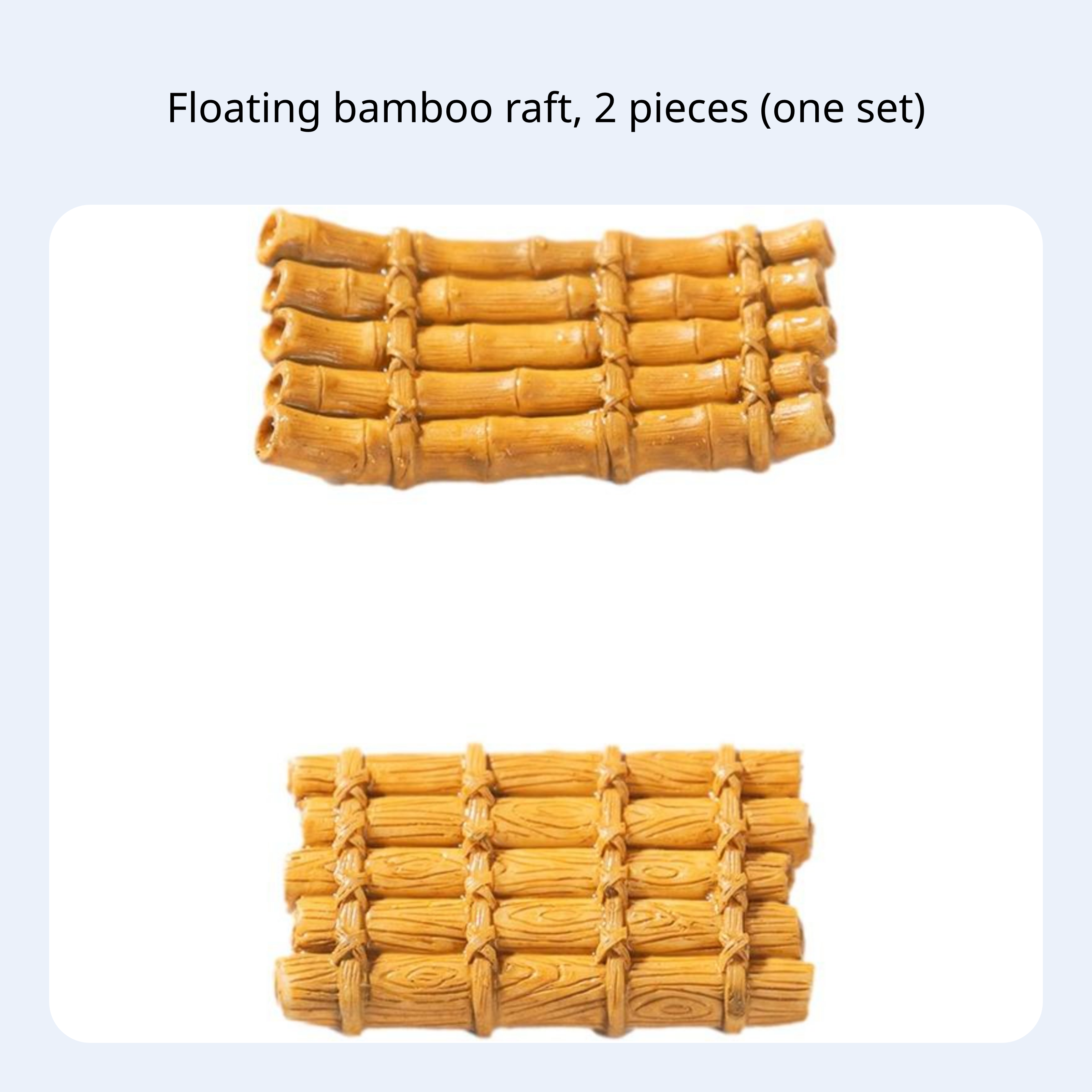 Bamboo raft resin model for aquarium