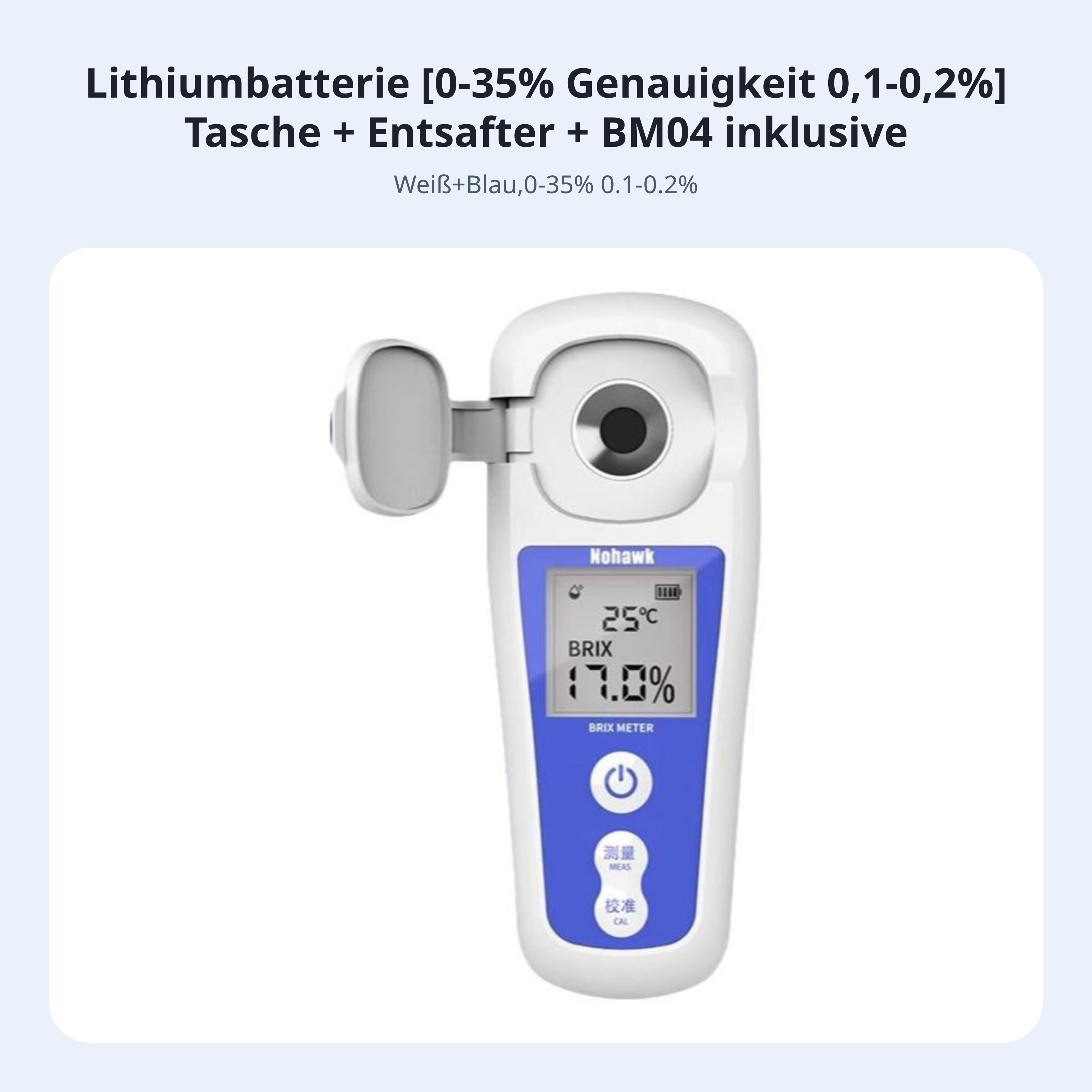 Präziser Brix-Refraktometer für Früchte