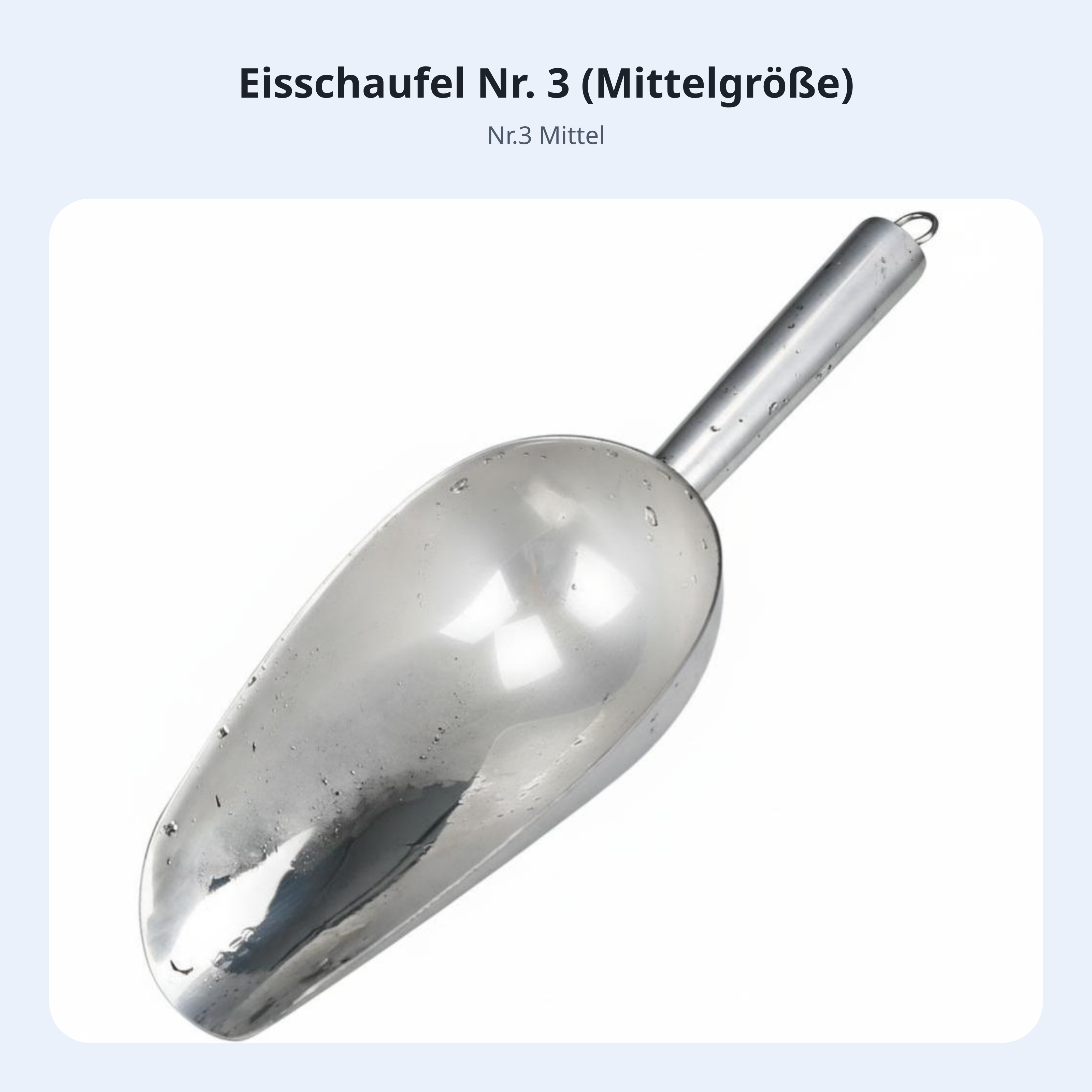 Eisschaufel aus 304 Edelstahl, Bar, Küche, Buffet, Party
