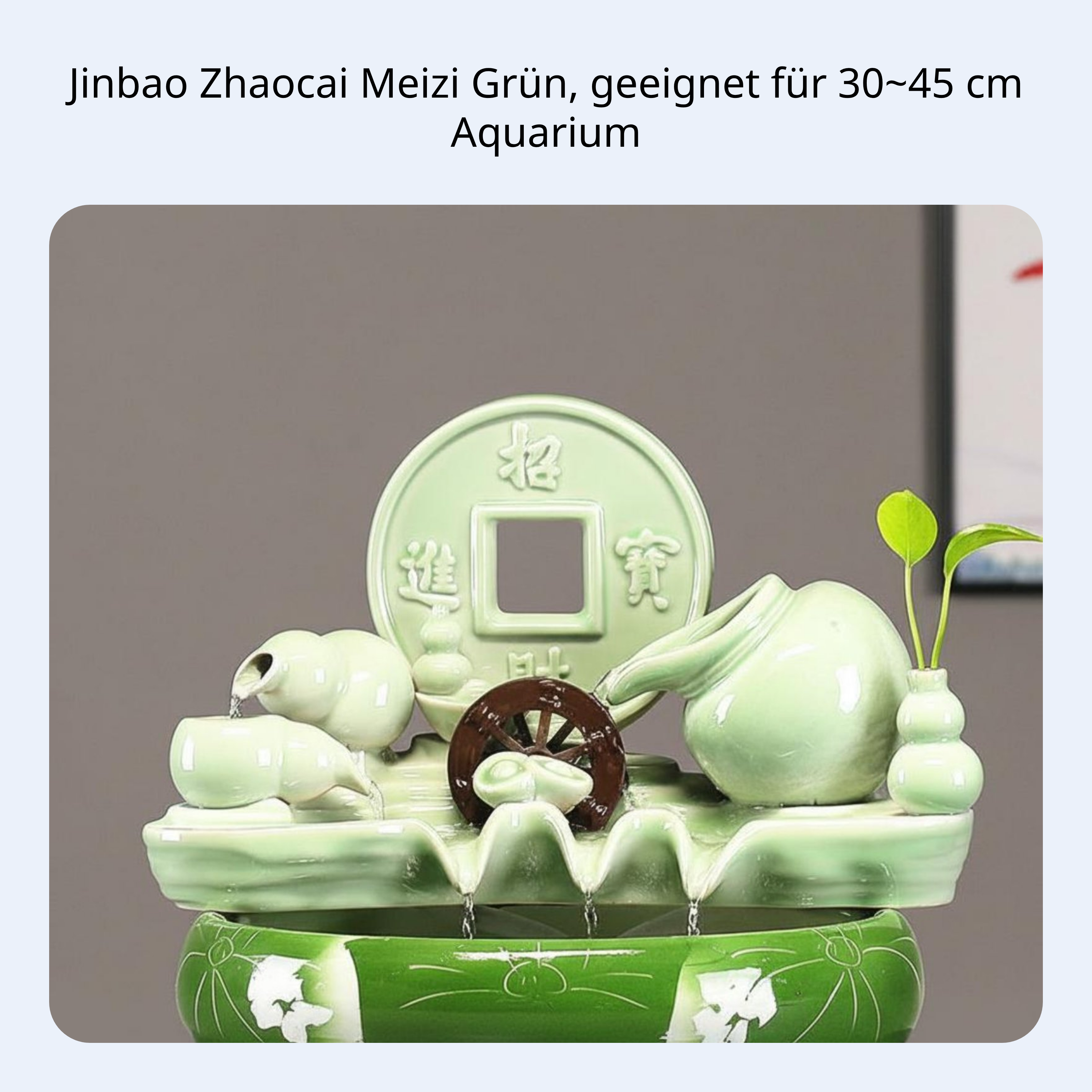 Keramik Deko Brunnen mit Zirkulierendem Wasser und Filter - Picture 9 of 11